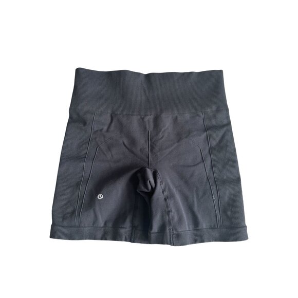 LULULEMON Womens Black Training Shorts Size 6 - Picture 4 of 6